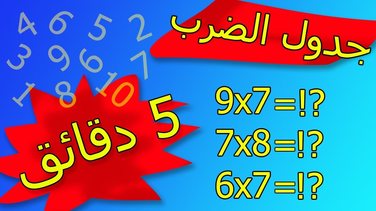 تحفيظ جدول الضرب 5782 3