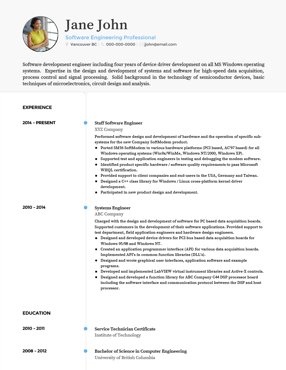 نماذج لل Cv - سيرة ذاتية للتقدم للوظيفة 6641 1