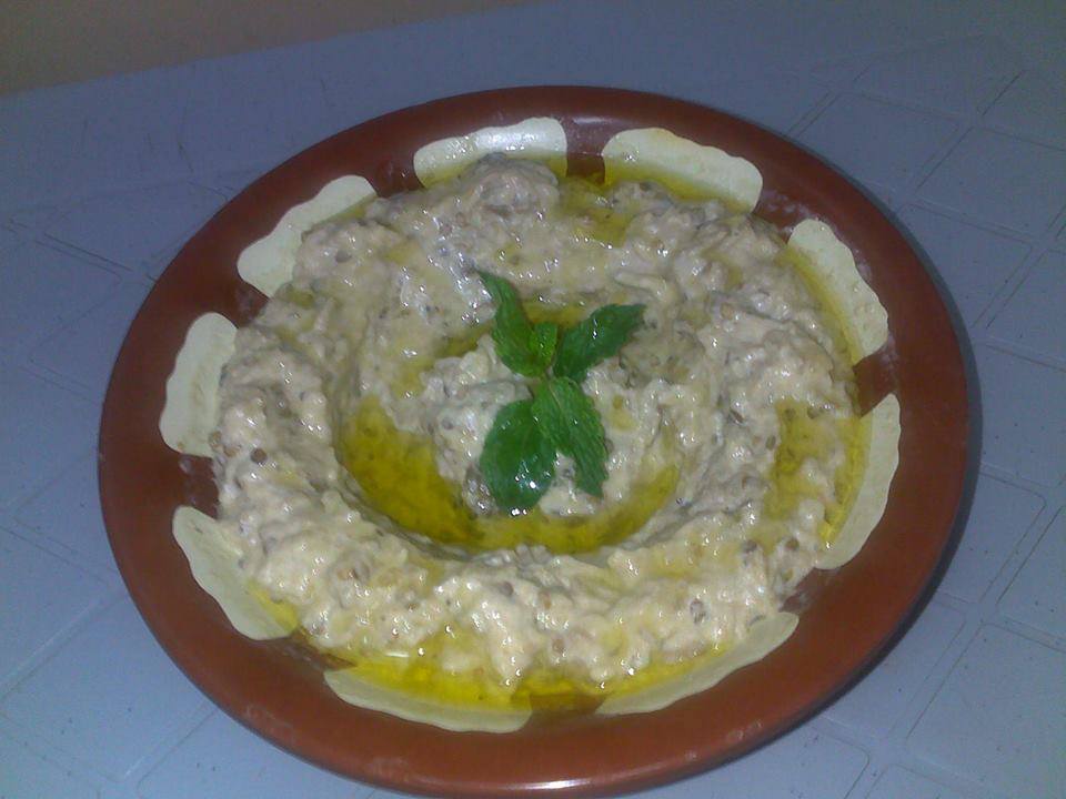 طريقة عمل بابا غنوج بالطحينة - اشهى طبق من الباذنجان المسلوق 6881