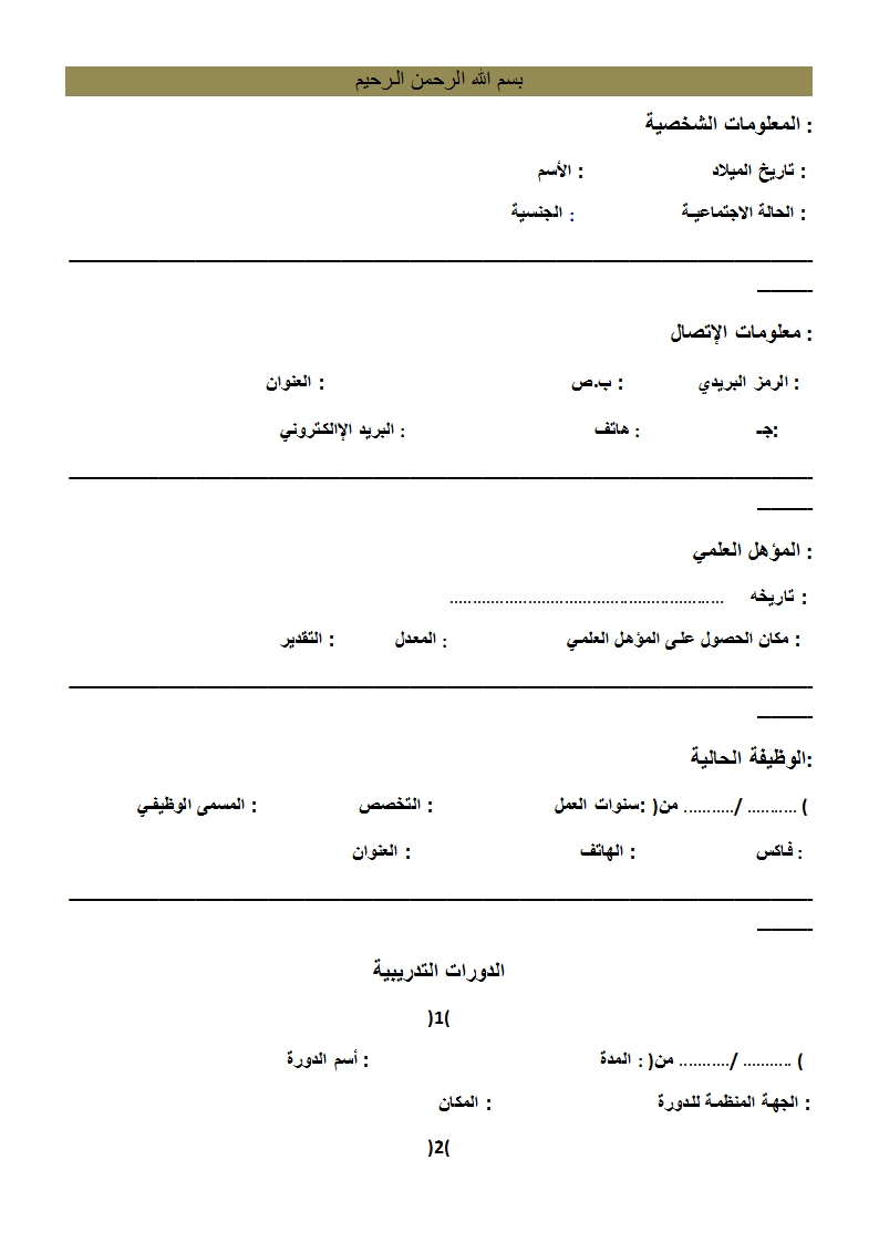 نموذج سي في - افضل المعلومات التي تضفها للوظيفة 795 3